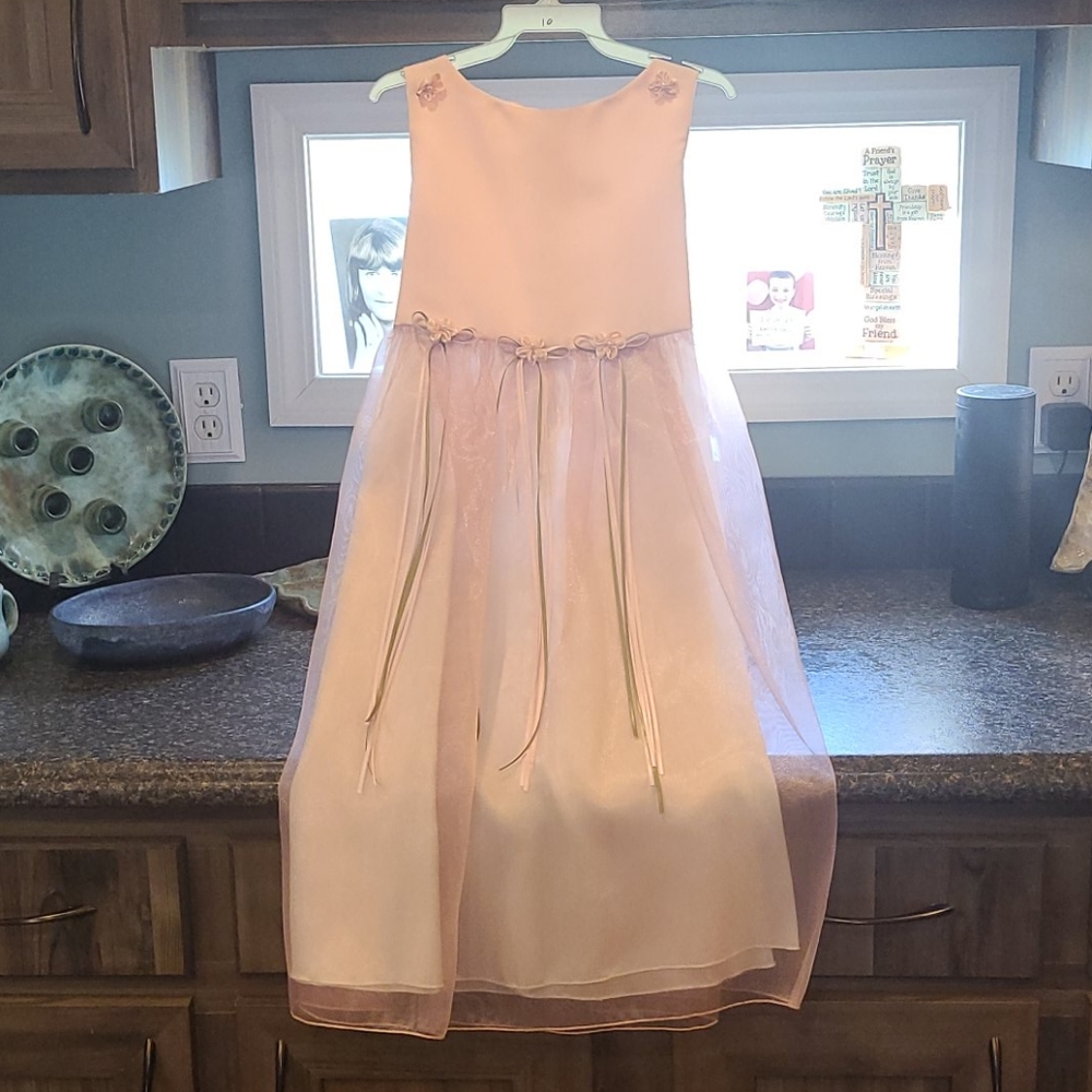 Big girl's flower girl/pageant formal dress sz:10